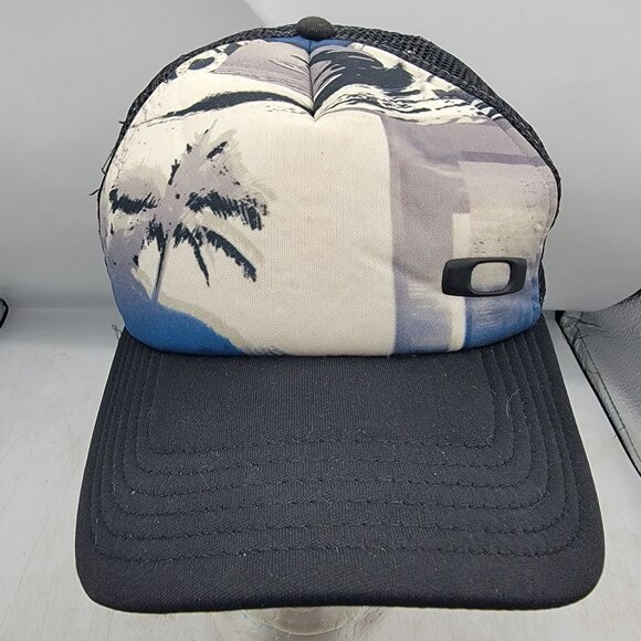 Oakley Classic High Snap Tropical Trucker Hat Casual Outdoors Lightweight Summer